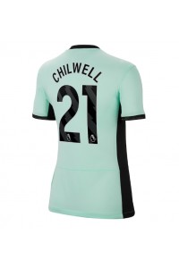 Chelsea Ben Chilwell #21 Jalkapallovaatteet Naisten Kolmaspaita 2023-24 Lyhythihainen